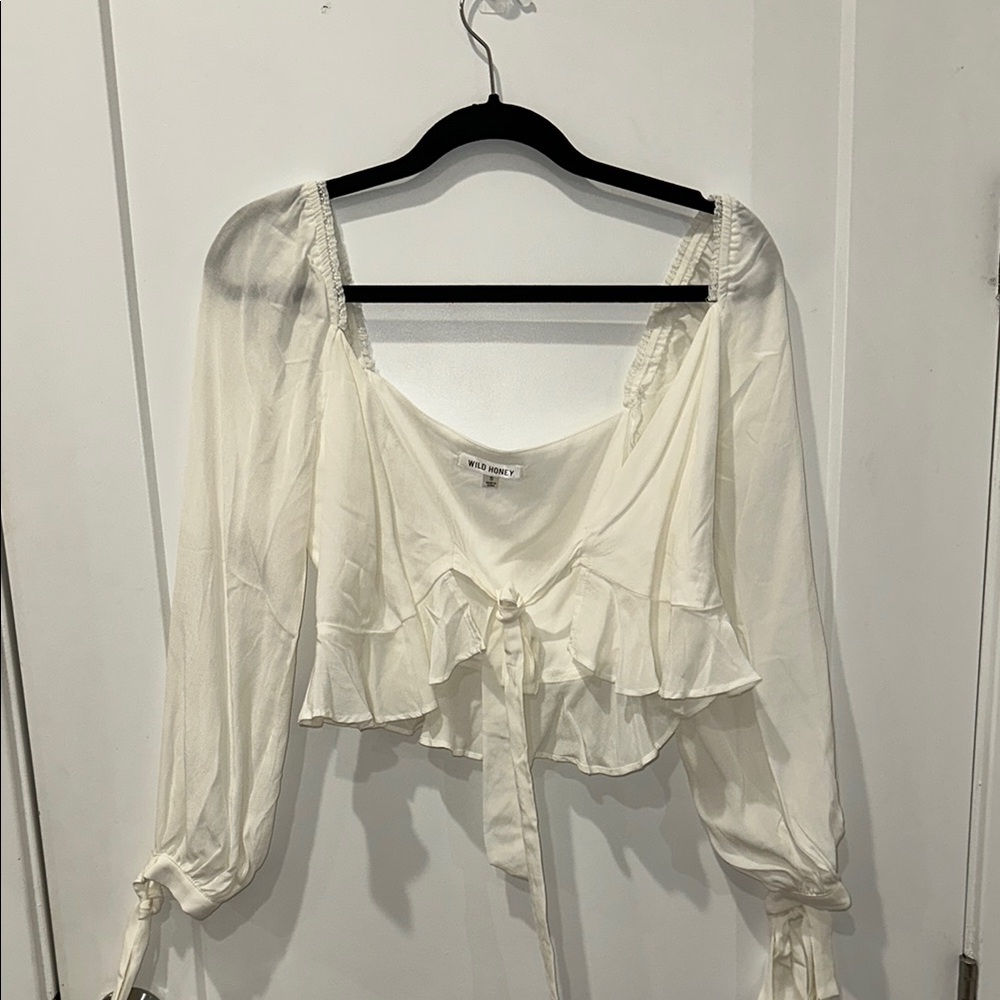 Elegant White Women's Crop Top
